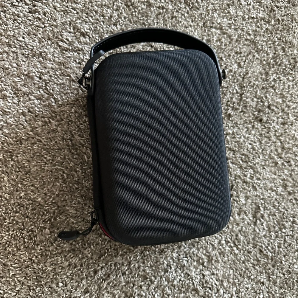 PGYTECH Mini Carrying Case for DJI Osmo or GoPro Pocket black with red trim